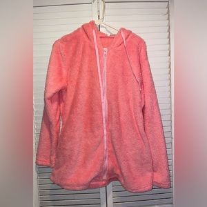 Bright pink soft fluffy hoodie